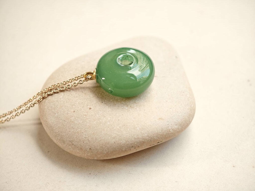 peace buckle diffuser necklace