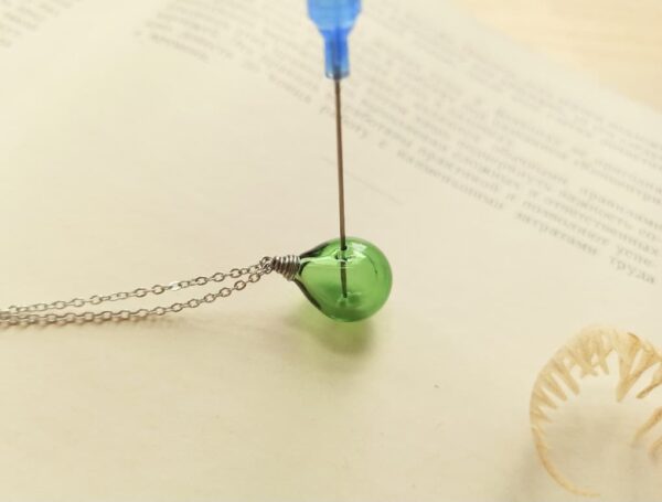 diffuser bottle necklace glass