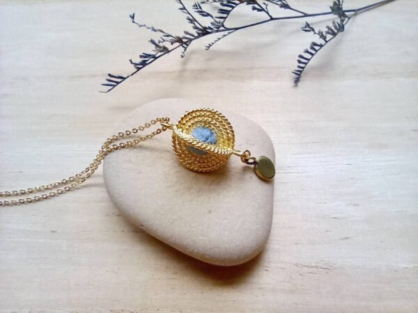 copper necklace diffuser pendant