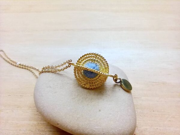 copper necklace diffuser pendant