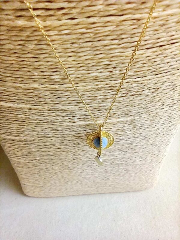 copper necklace diffuser pendant
