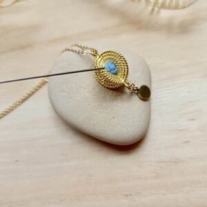 copper necklace diffuser pendant