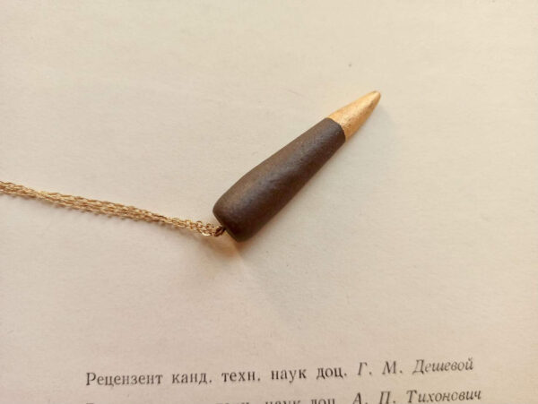 cone shape diffuser stone necklace