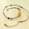 boho glass diffuser bracelet
