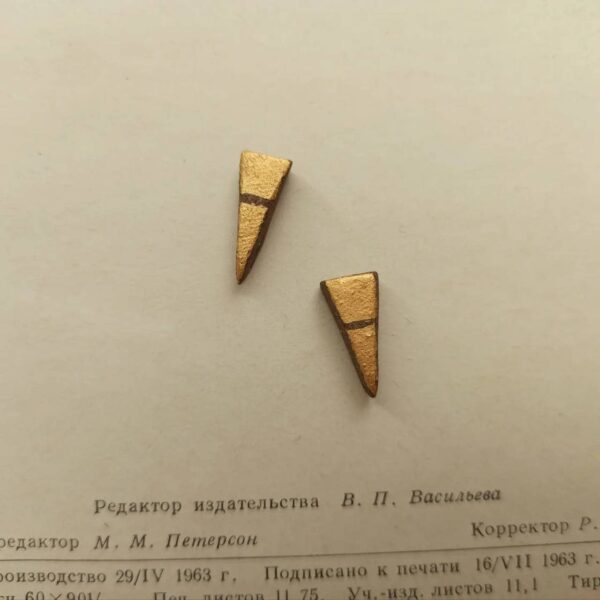 Long Triangle Studs