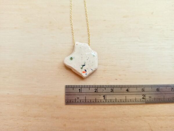 Irregular patchwork diffuser necklace