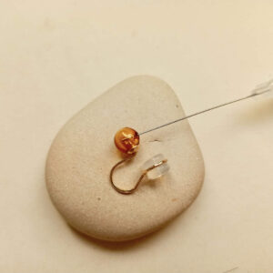 6mm small glass diffuser earrings