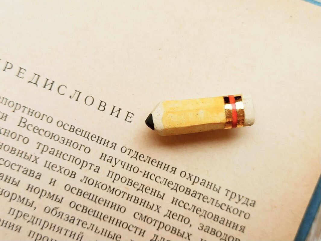 Pencil Diffuser Brooch
