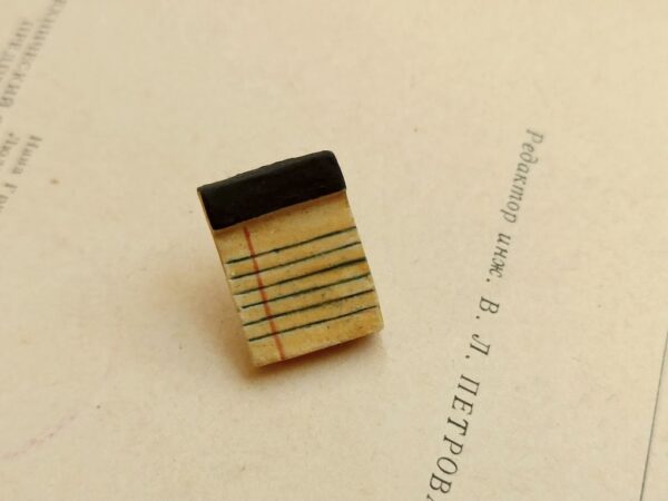 Notebook Diffuser Brooch