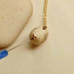 colour dotted bird ceramic diffuser necklace-1