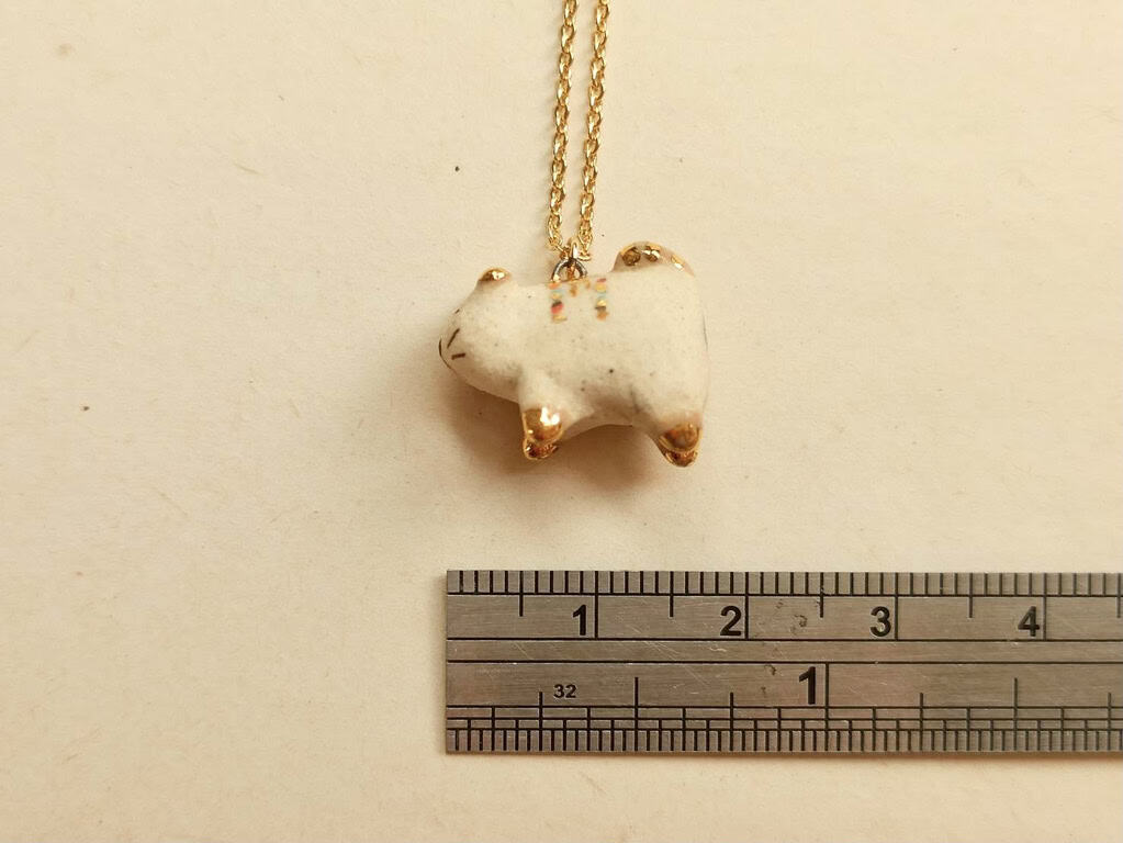 colour fatty cat ceramic diffuser necklace-1