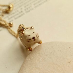 colour fatty cat ceramic diffuser necklace-1