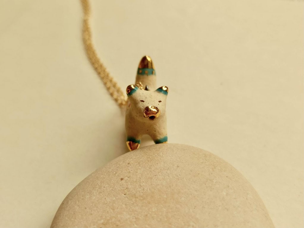 colour fox ceramic diffuser necklace-1