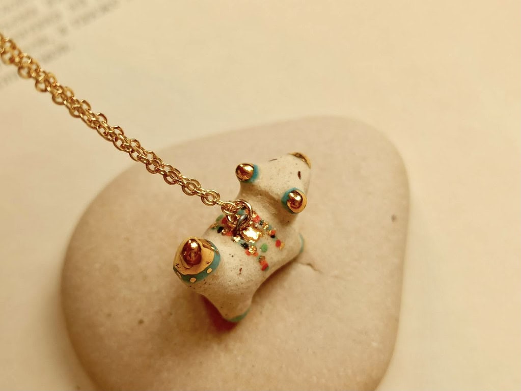colour fox ceramic diffuser necklace-1