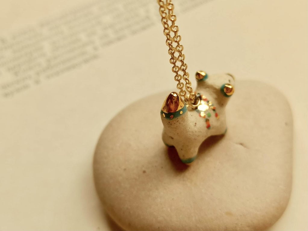 colour fox ceramic diffuser necklace-1