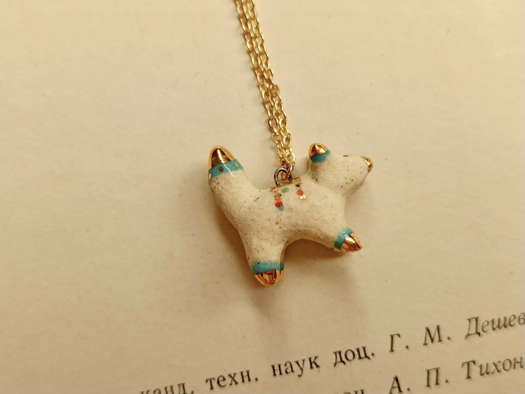 colour fox ceramic diffuser necklace-1