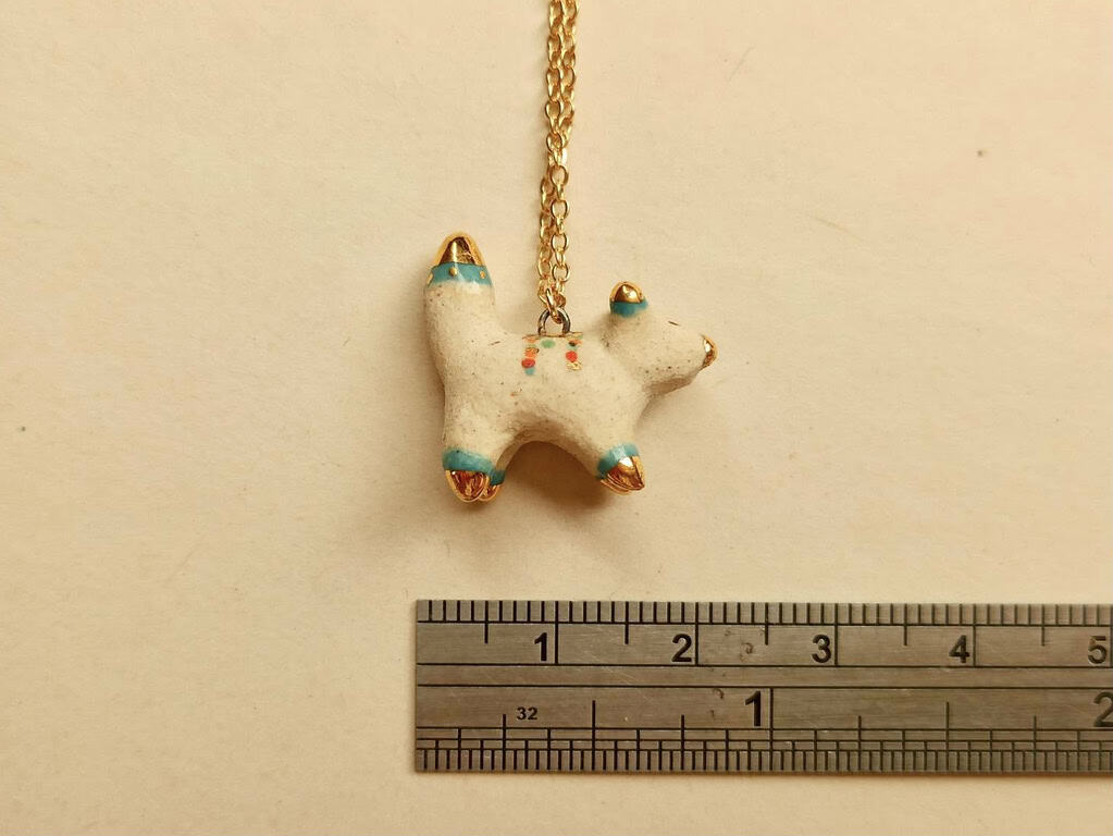 colour fox ceramic diffuser necklace-1