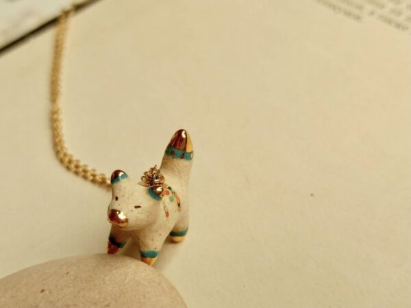 colour fox ceramic diffuser necklace-1