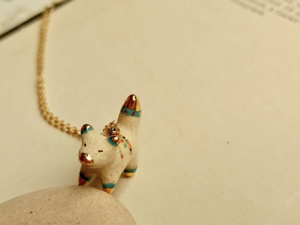 colour fox ceramic diffuser necklace-1