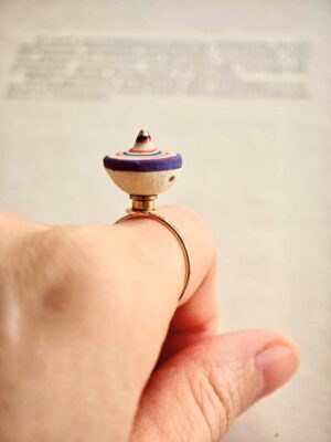 Colorful Spinning Top Essential Oil Diffuser Ring - Syringe-Injectable Design