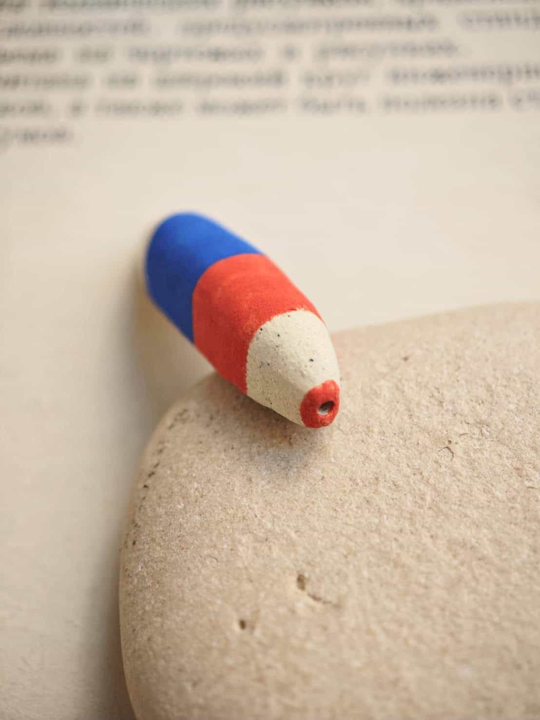 Dual-Tone Pencil Ceramic Aroma Diffuser Magnetic Pin