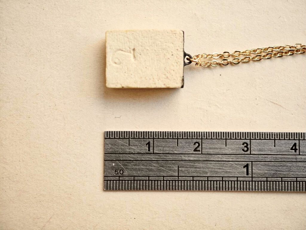 Yellow Notebook Essential Oil Diffuser Necklace