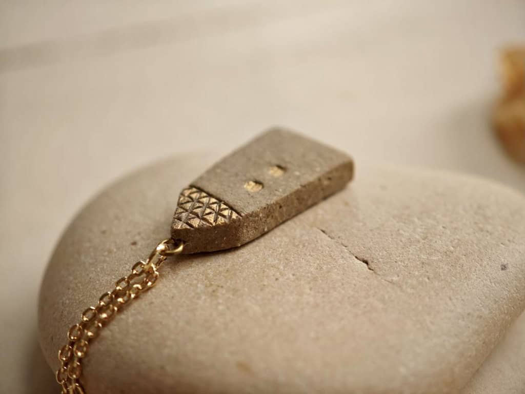 Brown Fairytale Tiny House Ceramic Essential Oil Diffuser Necklace